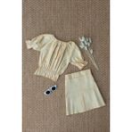 Parla Kids Kız Çocuk Alina Madonna Gold Etek Bluz Takım - 5 - 6 Yaş