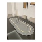 Parla Life Duck Keten Fırfırlı Fransız Güpürlü Runner 40x120 cm (özel ölçü yapılır)