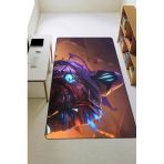 Parlak Kadife Kumaş Dijital Baskı Dot Kaymaz Tabanlı Çocuk Ve Genç Odası Halısı H0495 Renkli 80 X 150