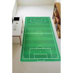 Parlak Kadife Kumaş Dijital Baskı Dot Kaymaz Tabanlı Çocuk Ve Genç Odası Halısı H0650 Renkli 100 X 300