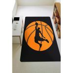 Parlak Kadife Kumaş Dijital Baskı Dot Kaymaz Tabanlı Çocuk Ve Genç Odası Halısı H0654 Renkli 120 X 180