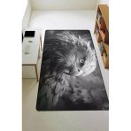 Parlak Kadife Kumaş Dijital Baskı Dot Kaymaz Tabanlı Çocuk Ve Genç Odası Halısı H0709 Renkli 100 X 300