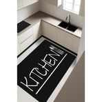 Parlak Kadife Kumaş Dijital Baskı Dot Kaymaz Tabanlı Mutfak Halısı H0039