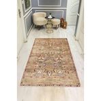 Parlak Kadife Kumaş Dijital Baskı Vintage Desenli Dot Kaymaz Tabanlı Halı H0101