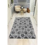 Parlak Kadife Kumaş Vıntage Dijital Baskı Dot Kaymaz Tabanlı Halı H0825 Renkli 80 X 200