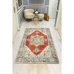 Parlak Kadife Kumaş VINTAGE Dijital Baskı Dot Kaymaz Tabanlı Halı H0827