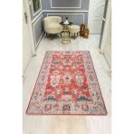 Parlak Kadife Kumaş Vıntage Dijital Baskı Dot Kaymaz Tabanlı Halı H0829 Renkli 140 X 200