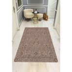 Parlak Kadife Kumaş VINTAGE Dijital Baskı Dot Kaymaz Tabanlı Halı H0833
