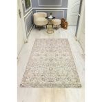 Parlak Kadife Kumaş Vıntage Dijital Baskı Dot Kaymaz Tabanlı Halı H1066 Renkli 80 X 200