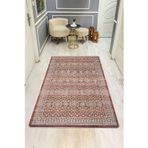 Parlak Kadife Kumaş VINTAGE Dijital Baskı Dot Kaymaz Tabanlı Halı H1067