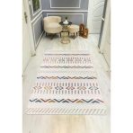 Parlak Parlak Kadife Kumaş Dijital Baskı Etnik Desenli Dot Kaymaz Tabanlı Halı Kumaş Dijital Baskı Dot Kaymaz Tabanlı Mutfak Halısı H0280 Renkli 140 X 200