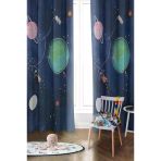 Parlak Saten Mikro Kumaş Çift Kanat Çocuk Odası Fon Perde Takımı Prd0038 Renkli 140 X 270