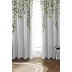 Parlak Saten Mikro Kumaş Çift Kanat Fon Perde Takımı Prd0021 Renkli 140 X 270