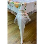 Parlak yanardöner yaldızlı sedefli lüks desenli şeffaf buzlu cam pvc muşamba masa örtüsü masa koruyucusu (140 x 200)