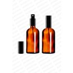 parlakcam 100ml Siyah Renkli Metal Lüx Sprey Şişe, Parfüm Kolonya vb İçin Sızdırmaz Amber Cam Şişe 1 Adet