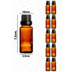 parlakcam 20ml Amber Şişe Siyah Kilit Kapaklı Esans Koku ve Kolonya İçin Uygun Numune Hediyelik Şişe 10 Adet