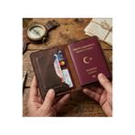 ParlaLeather Pasaport CÜZDANI KILIFI Kişiye Özel V3 El Yapımı Hakiki Gerçek Deri Kılıf Kadın Erkek