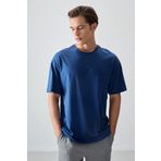 Parlament %100 Pamuk Kalın Yumuşak Dokulu Oversize Fit Basic Erkek T-Shirt - 88353