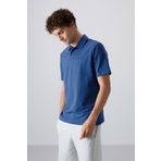 Parlament Basic Logolu Standart Kalıp Triko Polo Yaka Erkek T-Shirt - 87748