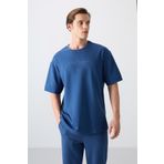 Parlament Pamuklu Kalın Yumuşak Dokulu Oversize Fit Baskılı Erkek T-Shirt - 88320