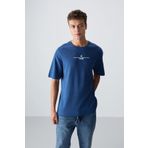 Parlament Pamuklu Kalın Yumuşak Dokulu Oversize Fit Baskılı Erkek T-Shirt - 88321