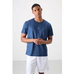 Parlament Polyester Nefes Alan Jakarlı İnce Esnek Standart Fit Erkek Performans T-Shirt - 88397