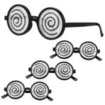 Parliky 4 Adet çerçeve komik baş döndürücü parti gözlüklerini sallamak şaka ile komik gözlükler Parti Malzemeleri balo gözlükleri devasa dekoratif ayna Giyim çocuk bilgisayar