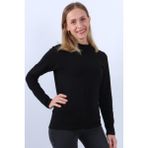 Parlingerie Kadın Uzun Kollu Balıkçı Yaka Body - Siyah - XS