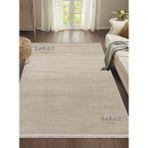 Parma Düz Vizon Model Dokuma Halı Kilim Yolluk Salon Halısı Modern Dokuma - 100 x 300 cm