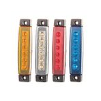 Parmak Lamba 6 Led’li 12V/24V Kırmızı - 52-K