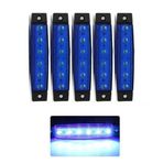 Parmak Led 12-24 Volt Çalışma Özelliği Su Geçirmez (5 Adet) Mavi