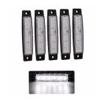 Parmak Led 12-24 Volt Çalışma Özelliği Su Geçirmez (5 Adet)beyaz
