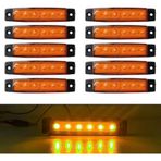 Parmak Led 12 ve 24 Volt Çalışma Özelliği Su Geçirmez 10 Adet