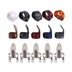 Parmak Set Seti, 15 PCS Başparmak Parmak Seçim Metal Parmak Başparmak Seçimler Gitar İçin Plastik Saklama Kutusu ile Önkisyen Seçimler Ukulele