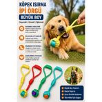 Parmend Life Köpek Isırma İpi Örgü Büyük Boy Dayanıklı Diş Kaşıma Oyuncağı