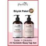 Parnassos Çikolata Aromalı Ve White Natural Duyusal Ve Afrodizyak Etkili Aromaterapi Masaj Yağı Seti 300 Ml