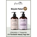 Parnassos Çikolata Aromalı Ve Yasemin Özlü Duyusal Ve Afrodizyak Etkili Aromaterapi Masaj Yağı Seti 300 Ml