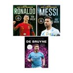 Parodi Yayınları Benim Futbol Kahramanım MESSİ - DE BRUYNE - RONALDO / Büyük Poster Futbolcu Kartı HEDİYE -3 KİTAP