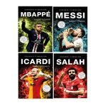 Parodi Yayınları Futbol Sahanın Yıldızları MBAPPE - MESSİ - SALAH - İCARDİ ( Poster Sticker Futbolcu Kartı Hediyeli )