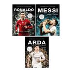 Parodi Yayınları Futbol Sahanın Yıldızları RONALDO - MESSİ - ARDA ( Poster Sticker Futbolcu Kartı Hediyeli ) 3KİTAP
