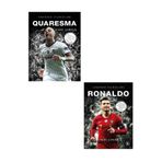 Parodi Yayınları QUARESMA - RONALDO Sahanın Yıldızları ( BÜYÜK Poster Sticker Futbolcu Kartı HEDİYE ) 2 KİTAP