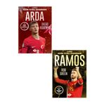Parodi Yayınları RAMOS + ARDA GÜLER Benim Futbol Kahramanım - Büyük Poster Futbolcu Kartı HEDİYE - 2 KİTAP SET