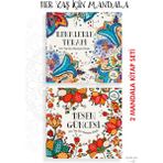 Parodi Yayınları Renklerle Terapi ve Desen Güncesi Mandala Kitabı | Her Yaş İçin | 2’li Set | Çek-Kopar Boyama