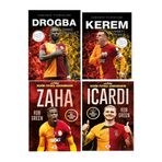 Parodi Yayınları Sahanın Yıldızları DROGBA KEREM ZAHA İCARDİ ( Büyük Poster Stcker Futbolcu Kartı HEDİYE ) 4 KİTAP