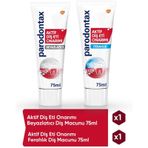 Parodontax 75 ml Aktif Diş Eti Onarımı Ferahlık + 75 ml Beyazlatıcı Diş Macunu