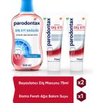 Parodontax Ekstra Ferah Diş Macunu 75 ml x 2 Beyazlatıcı Özellikli Ağız Bakım Suyu