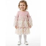 Parotena Kız Çocuk Elbise 1-4 Yaş 6094 - 3 - 4 Yaş - Pembe