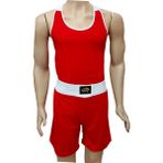 Pars Boks Atlet Şort Takımı Boks Seti - Kırmızı - 2XL