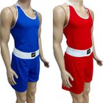 Pars Boks Atlet Şort Takımı Boks Seti Kırmızı-Mavi Ikili Set - 2XL