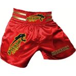 Pars Kick Boks Şortu Nakışlı Kırmızı - XS